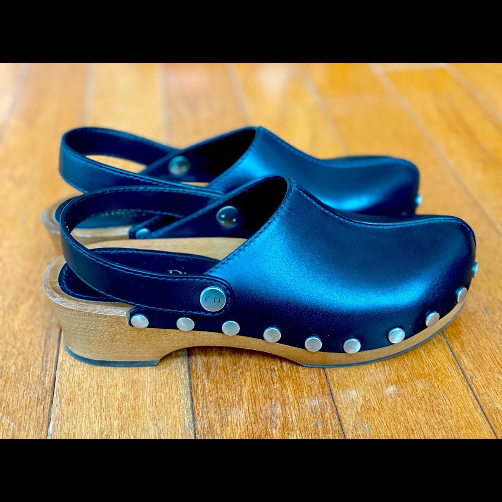Christian Dior Diorquake black clogs/mules.
